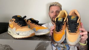 Обзор кроссовок №240: Nike Air Max 1 x Atmos "Safari" vs Nike Air Max 1 Retro "Safari"
