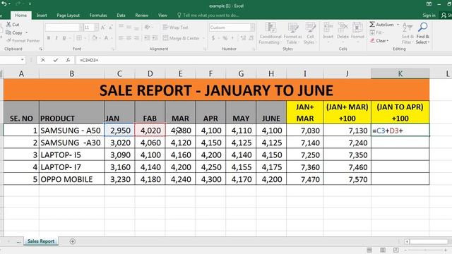 How to Use Sum and Autosum Formulas and function in Excel