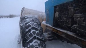мтз 80 с мостом газ 66 4х4 ТЕСТ по глубокому снегу