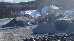 Дробильно-сортировочный комплекс на Малмыжском месторождении. Октябрь 2021