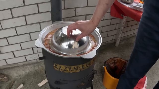 Плов Победитель на дровах. 2кг риса. смотреть онлайн