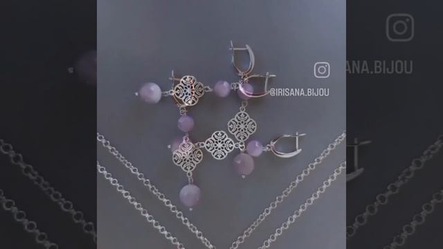Серьги с аметистом ручной работы  #украшенияручнойработы #серьгиручнойработы #авторскиеукрашения