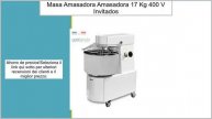 Masa – Amasadora amasadora 17 kg/22 L 400 V invitados Lando