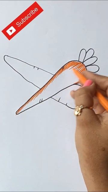 How to Draw a Carrot? #shorts смотреть онлайн