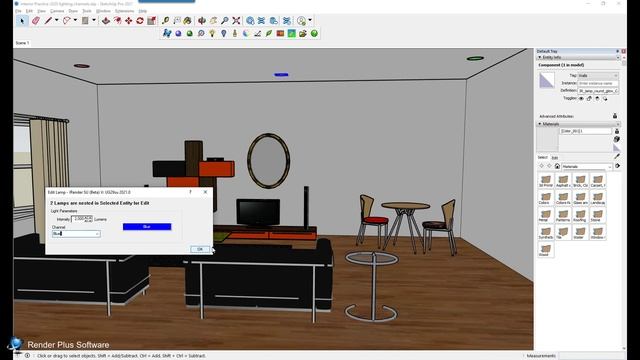 IRender SU for SketchUp: How to use lighting channels смотреть онлайн