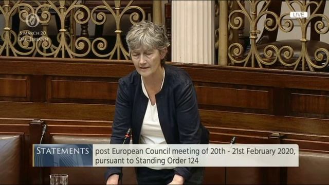 Catherine Connolly TD Speaking About The European Council Meeting