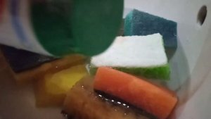 Asmr sponge // Асмр много кухонных губок + порошок //