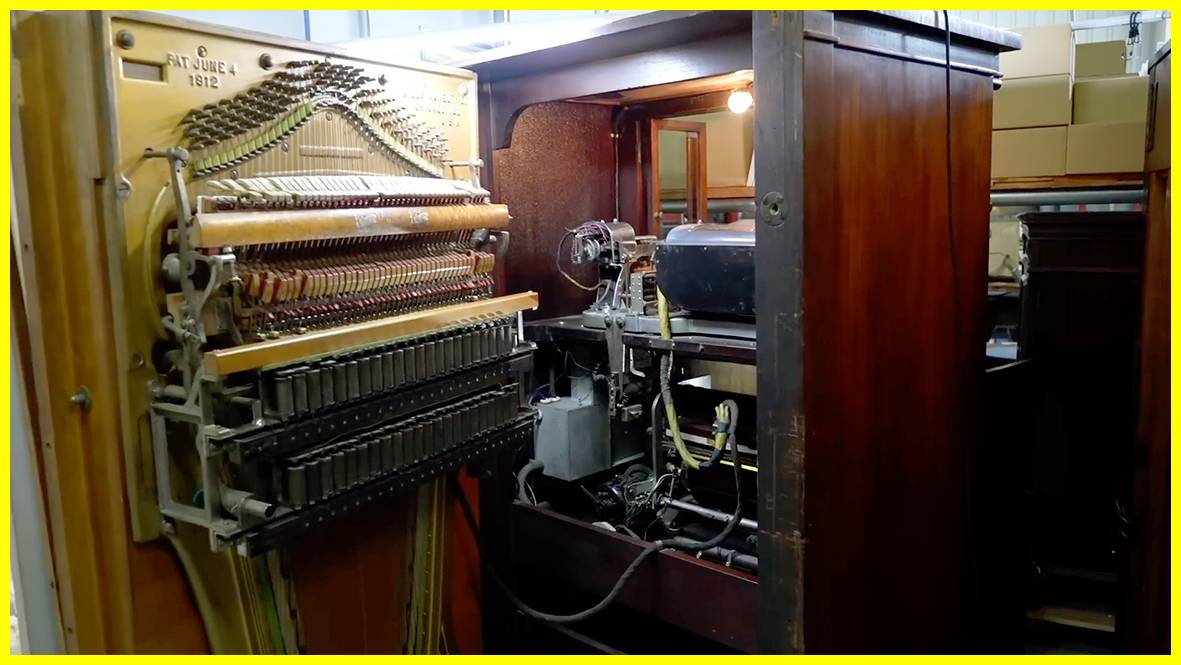 Работа механики старинного музыкального аппарата (1912 года) смотреть онлайн