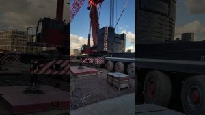 Один из самых больших кранов в мире на самой большой ледовой арене в мире СКА арена