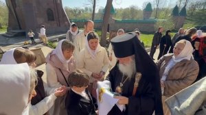 Встреча архиепископа Дамиана.Мужской монастырь.Томашовка.21.04.2025