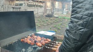 Деревенский шашлык в огороде, ДЕНЬГИ нам не лишние,купила впервые, козлятки растут