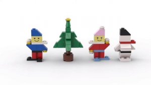 LEGO. Как построить снеговика на рождество из лего. Полибег 40008 #lego #tutorial #bricklady