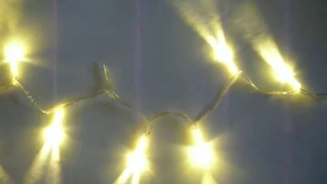 Уличная желтая гирлянда нить 10 метров Прозрачный провод смотреть онлайн