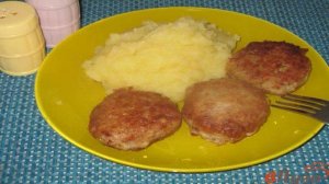Котлеты говяжьи с картофелем