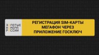 Регистрация сим-карты МегаФон через Госключ