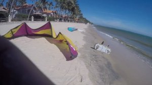 Старт балонного кайта в отжим