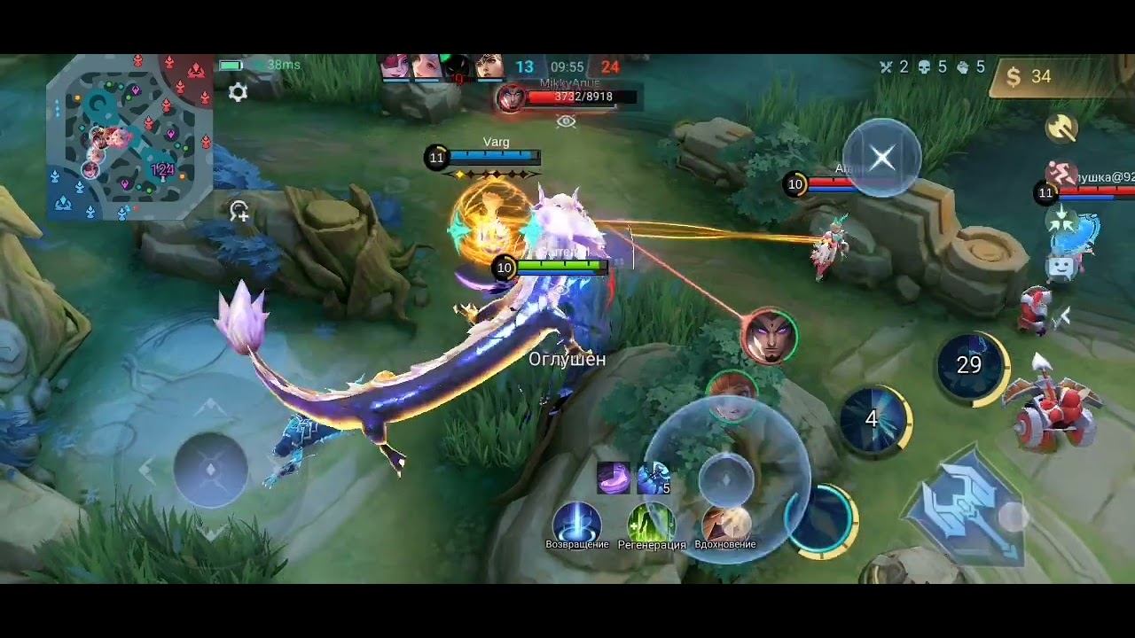 Mobile legends bang bang. Миа билд (крит+скорость атаки+вампиризм). Мия против ханаби. смотреть онлайн