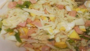 Пирог с яйцом, ветчиной и сыром