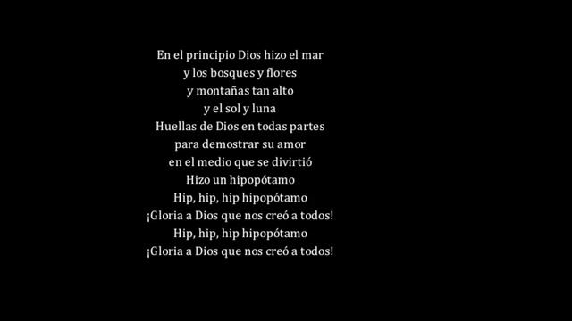 Hipopótamo The Hippo song