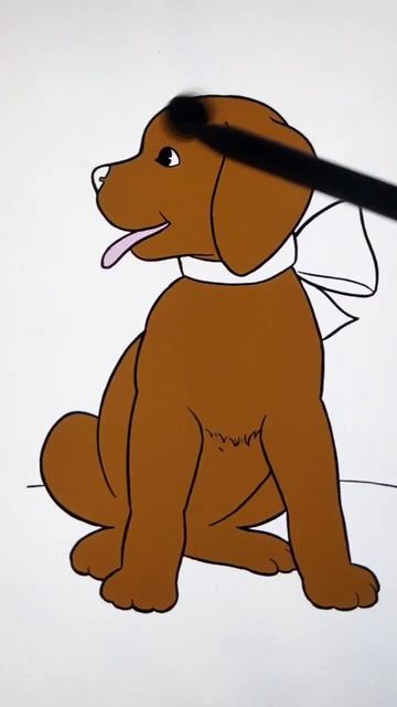 Dog Coloring Videos Animal Drawing shorts drawing fypシ  trending