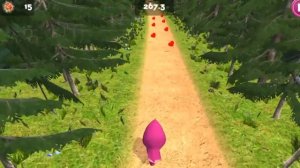 Маша из Мультика Маша И Медведь - Бегает в лесу с пауками и собирает конфеты