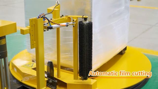 Automatic Pallet wrapping machine with film applying and cutting system #Pallet wrapper with remote