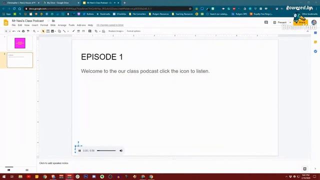 Podcasting For Free with Google Slides **SUCCESS** | House of #EdTech