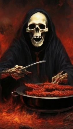 Смерть жарит шашлыки из грешников