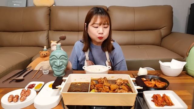 🍗안동찜닭,안동소주,비엔나,계란후라이,볶음밥🍳 매콤~한 찜닭엔 안동쏘주가 국룰😎 Korean Food MUKBANG ASMR EATINGSHOW REALSOUND 요리 먹방