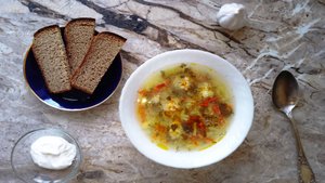 Вкусный и ароматный суп с фрикадельками
