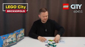 🚑 Обзор LEGO City 60451 — Скорая помощь спасает рабочего в Бриксополисе!