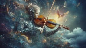 Шедевр от ИИ! Божественная скрипка!
