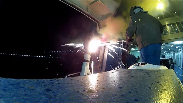 Thermal lance - burnng out stocked pinbolt