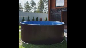 Обзор Бассейна Лагуна цвет Коричневый - Хит на Даче! Морозоустойчивый каркасный бассейн Лагуна