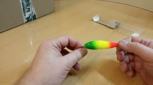 Распаковка посылки с  блесной German Wiggle Clown по заказу Fmagazin