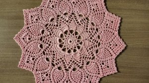 Салфетка крючком мастер класс. 3 часть.