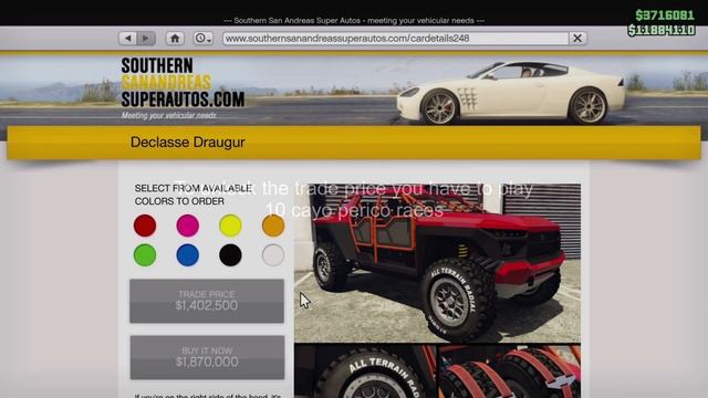 Declasse Draugur Trade Price Unlock          GTA ONLINE  Criminal Enterprise DLC