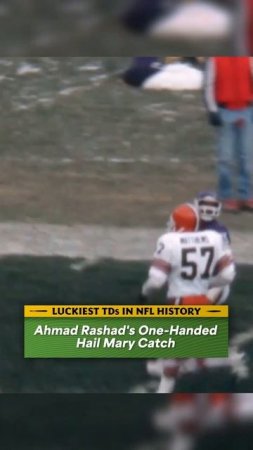 LUCKIEST TOUCHDOWNS in NFL History: Ahmad Rashad's One Handed Hail Mary Catch