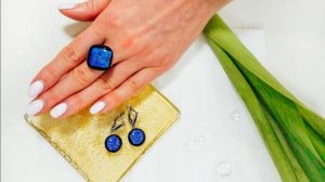 💙 Серьги из дихроического стекла — ловцы света и взглядов