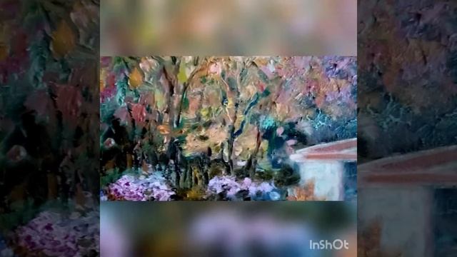 Осень в саду. Картина маслом. 30х40 см. Изобразительное искусство смотреть онлайн