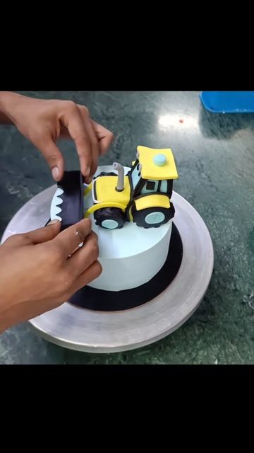 JCB Cake Fondant Topper | JCB Birthday Cake #shorts #sellerfactg смотреть онлайн