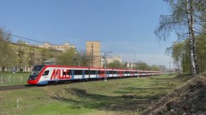 Электропоезд ЭГ2Тв-018 "Иволга", перегон Тушино - Подмосковная