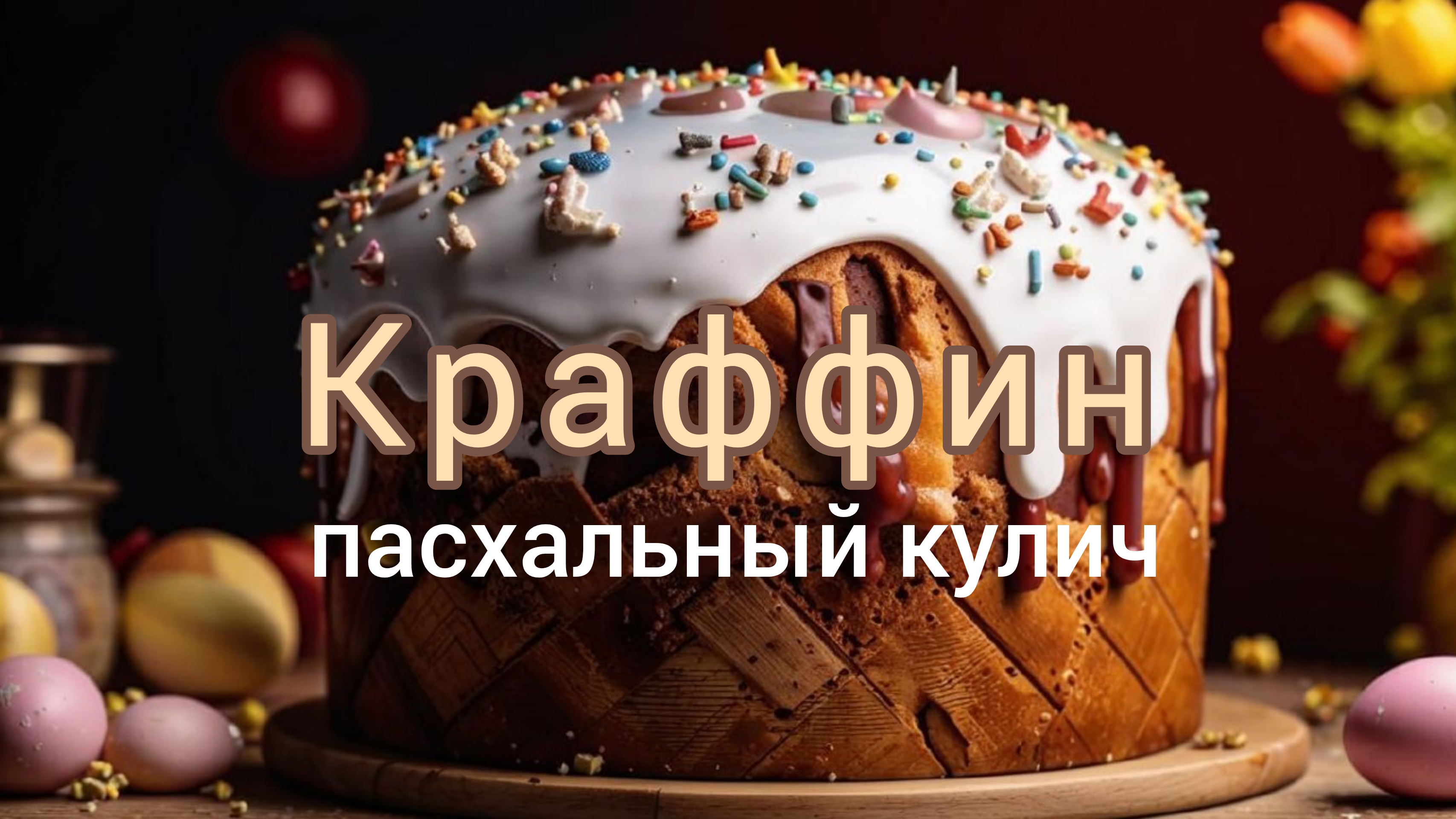 Кулич Краффин на Пасху. #кулинария #куличирецепт #кулич #пасха #пасхальныйкулич