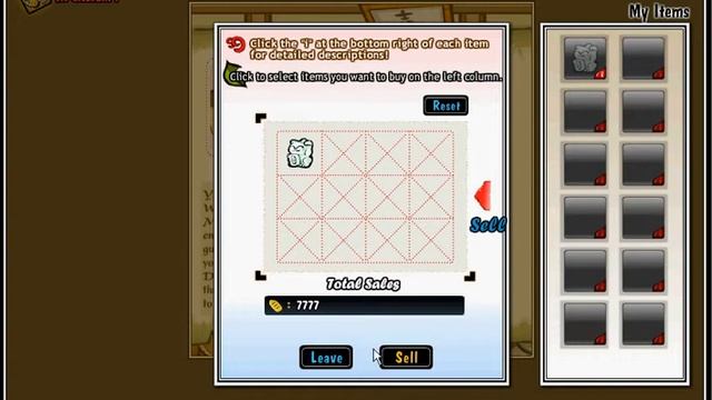 How to sell your dougu item on Nindou