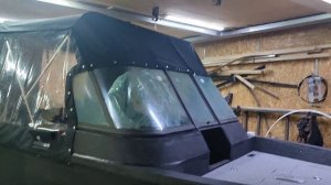 Транспортировочный/ходовой тент на лодку ПНД.