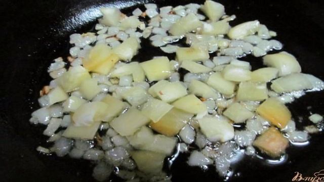 Булгур с баклажаном