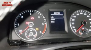 VW TOURAN/SERVICE RESET/2012