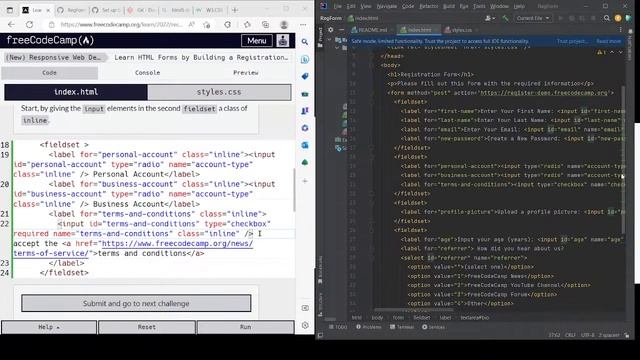 3/8/2023 Coding Stream Progress on Github Demo Project