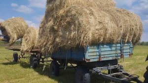возим рулоны сена