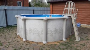 Бассейн каркасный для дачи 3.6 м. - морозоустойчивая круглая модель 3.6х1.35 Гибралтар Atlantic Pool